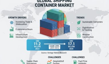 Global Shipping Container Market Size Growth 2025-2035:  CAGR 3.90%